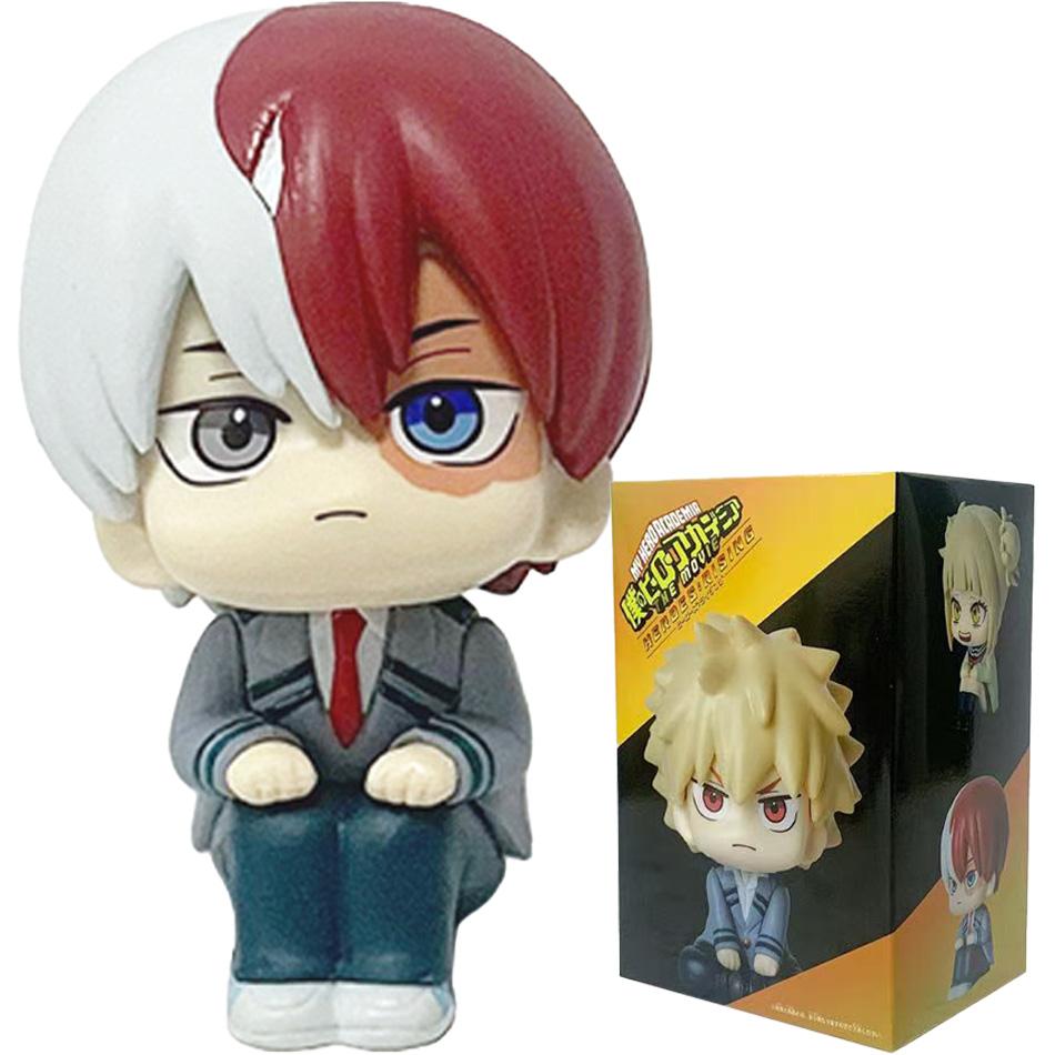 Hot Anime My Hero Academia Midoriya Izuku Bakugou Katsuki Ochaco Uraraka Anime Figure Q Versio Toys For Kids Christmas Toy Gifts