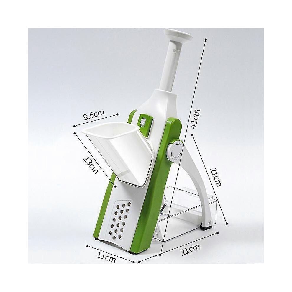 Multifunction Vegetable Cutter, Steel Blade Kitchen Gadget, Potato Slicer Fruit Peeler, Dicing Blades Grater Chopper for Carrot Cheese