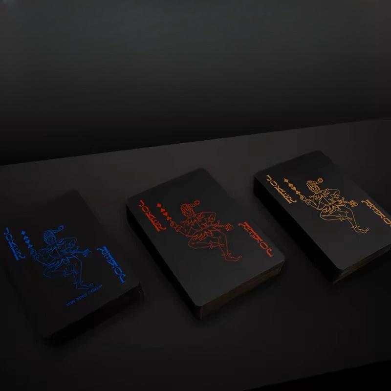 Premium Playing Cards Waterproof Poker Black Foil Limited Edition Magic Trick Cards Professional Cardistry Collection Set
