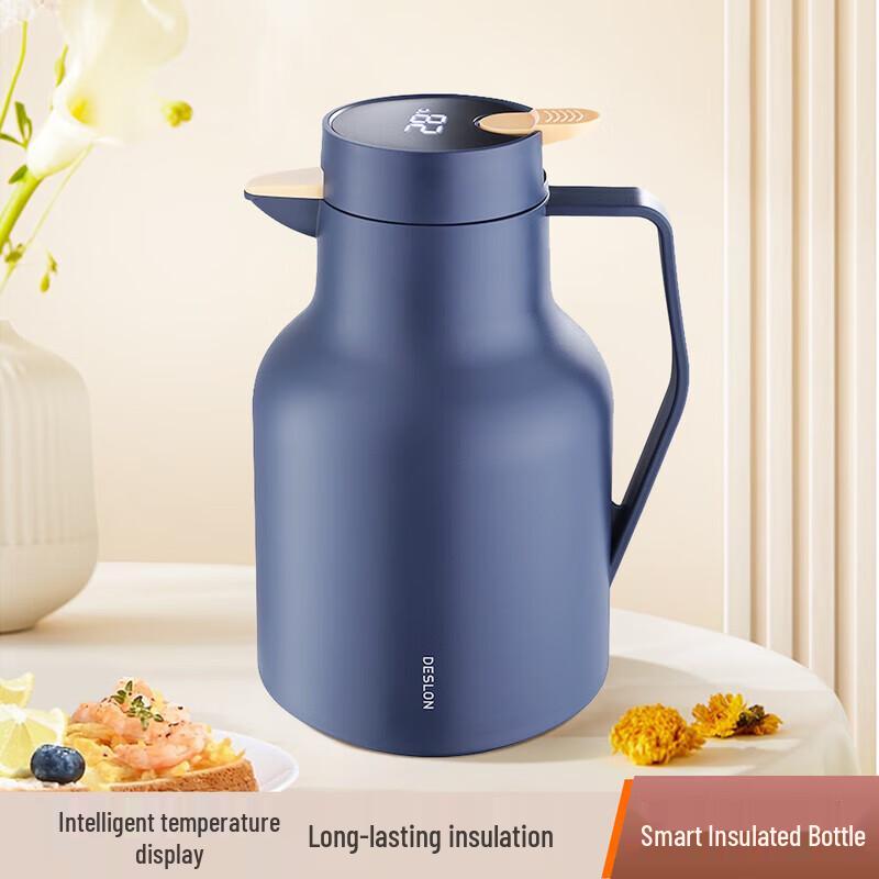 Deshrang Glass Liner Thermos with Temperature Display