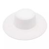 Wide Brim Felt Hat Hepburn Style Panama Hat New Flat-top Cap  Jazz