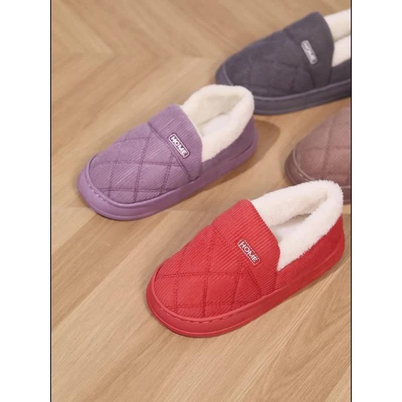 Women's & Men's Winter Slippers Heavy-Duty Thick-Soled Warm Indoor Outdoor House Shoes with Sole