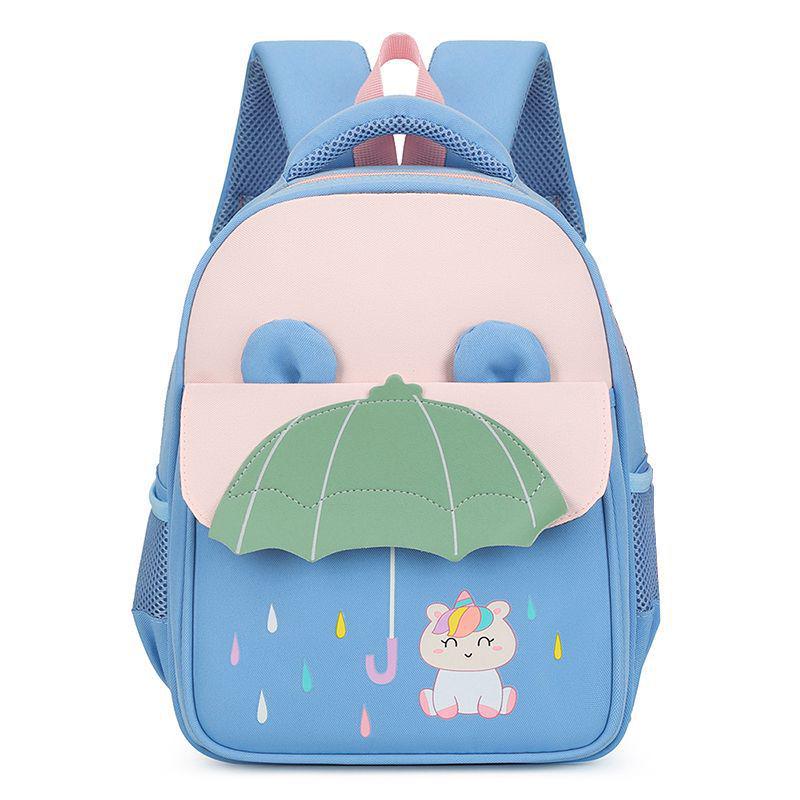 Fashionable Spine Protection Backpack for Girls, Ages 3-6: Lightweight and Double-Strapped for Kindergarten To First Grade.