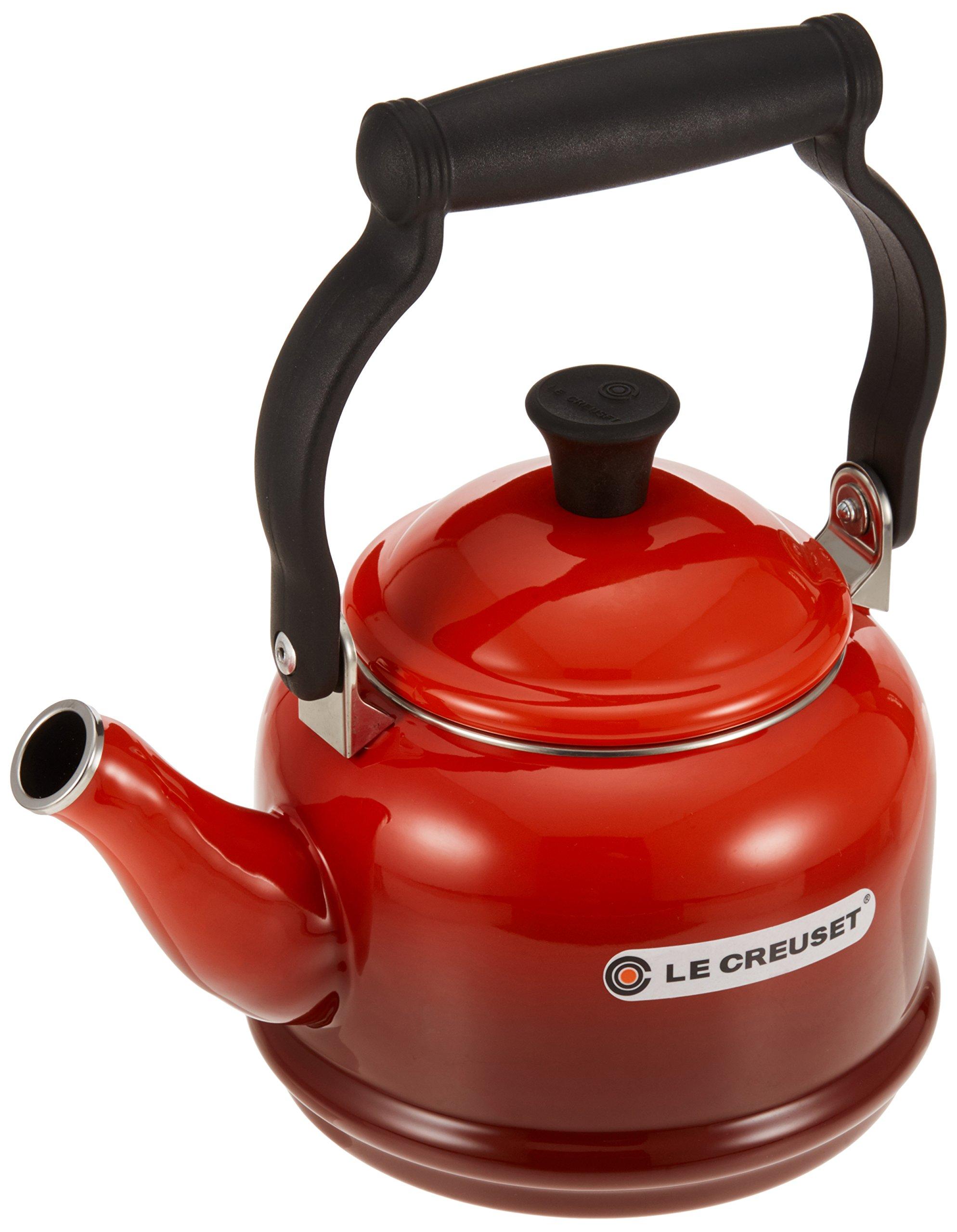 

Le Creuset Demi Kettle, Cherry Red, Gas and Induction Compatible [Official Japanese Product]