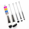 5pcs/set Makeup Brushes Metal Handle Beaded Makeup Brush with Soft Bristles for Makeup DIY Brush Eye Makeup Accessories