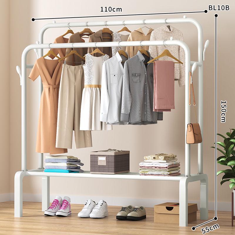 Multi-Functional Clothes Rack: Standing Drying & Coat Hanger for Bedroom, Dorm, or Balcony.