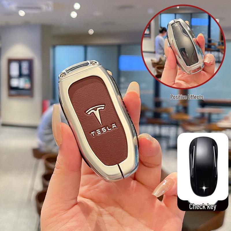 Tesla Model 3/Y/X Key Case Protective Shell with Full Coverage Buckle