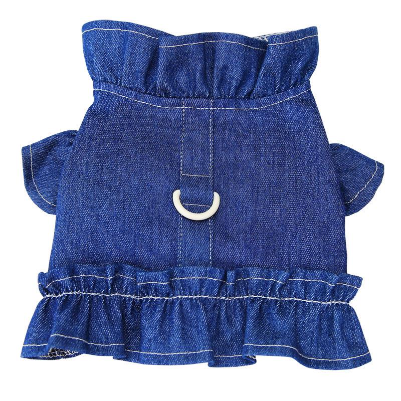 Denim Harness Vest for Small Dogs and Cats - Spring & Autumn Style