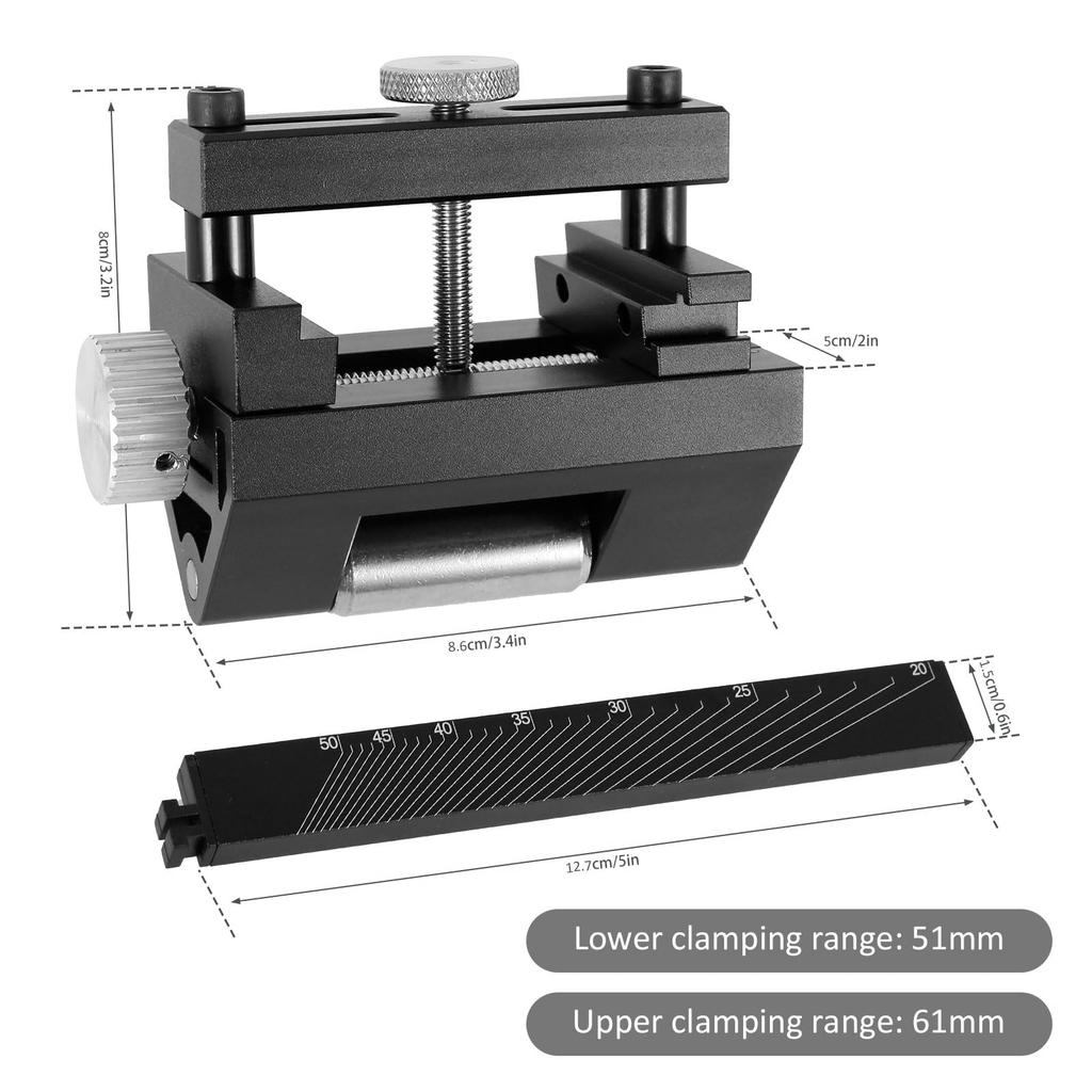 Fixed Angle Sharpening Jig Honing Guide For Chisels And Planes Woodworking Tool Red Black Alloy Hand Clamp Accessories