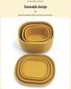 Food-Grade Silicone Microwaveable Bento Box - High-Temperature Resistant & Fresh-Keeping