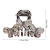 Kleine Schwarze Kristall Diamant Schmetterling Haarspange Dekor Mode Pony Legierung Haarnadel Mit Rutschfesten Flash Haaraccessoires