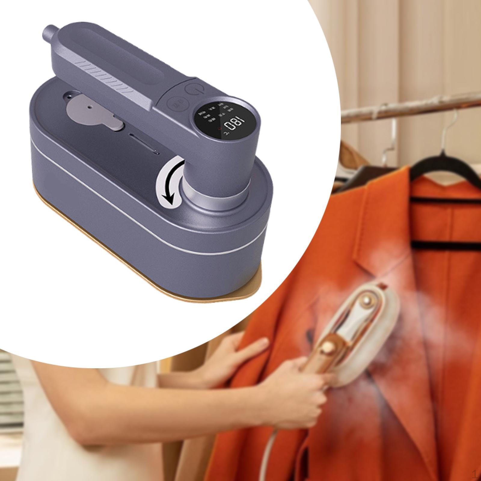 

Мини-паровой утюг, электрическая гладильная машина, 1500 Вт, складная ручка, мощный портативный отпариватель для одежды темно-фиолетового