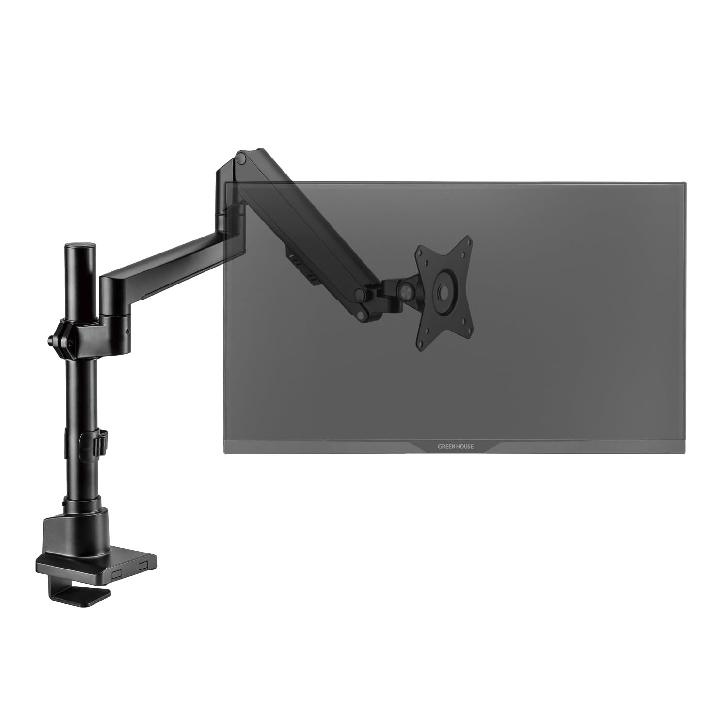

Green House Monitor Arm Gas Pressure Compatible with 17-32 inches Load Capacity 1-9kg 4 Axis Black GH-AMDP1-BK