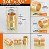 1/8" 1/4" 3/8" 1/2" 3/4" 1" BSP Messing Außengewinde zu Außengewinde Sechskant-Nippel Gleichmäßig Gerade Reduzierend Messing-Verbinder für Wasser Öl Gas