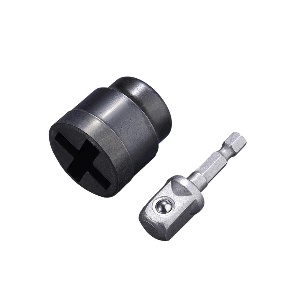 Universal Car Jack Adapter RV Stabilizer Jack Drill Adapter Steel Ball Joint Rod Impact Wrench Car Disassemble Tool