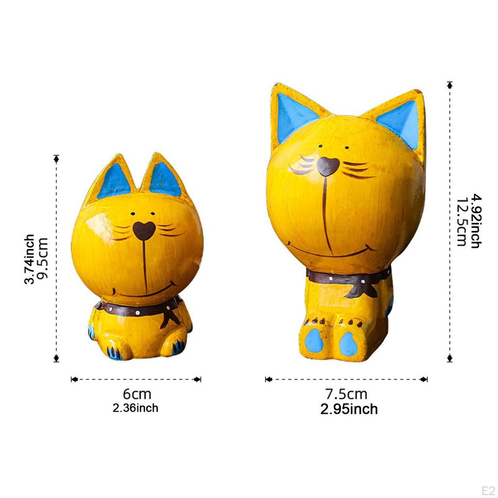 Statues Desktop Ornaments Gift for Cat Lovers Art Sculptures Kitten Desk Home Living