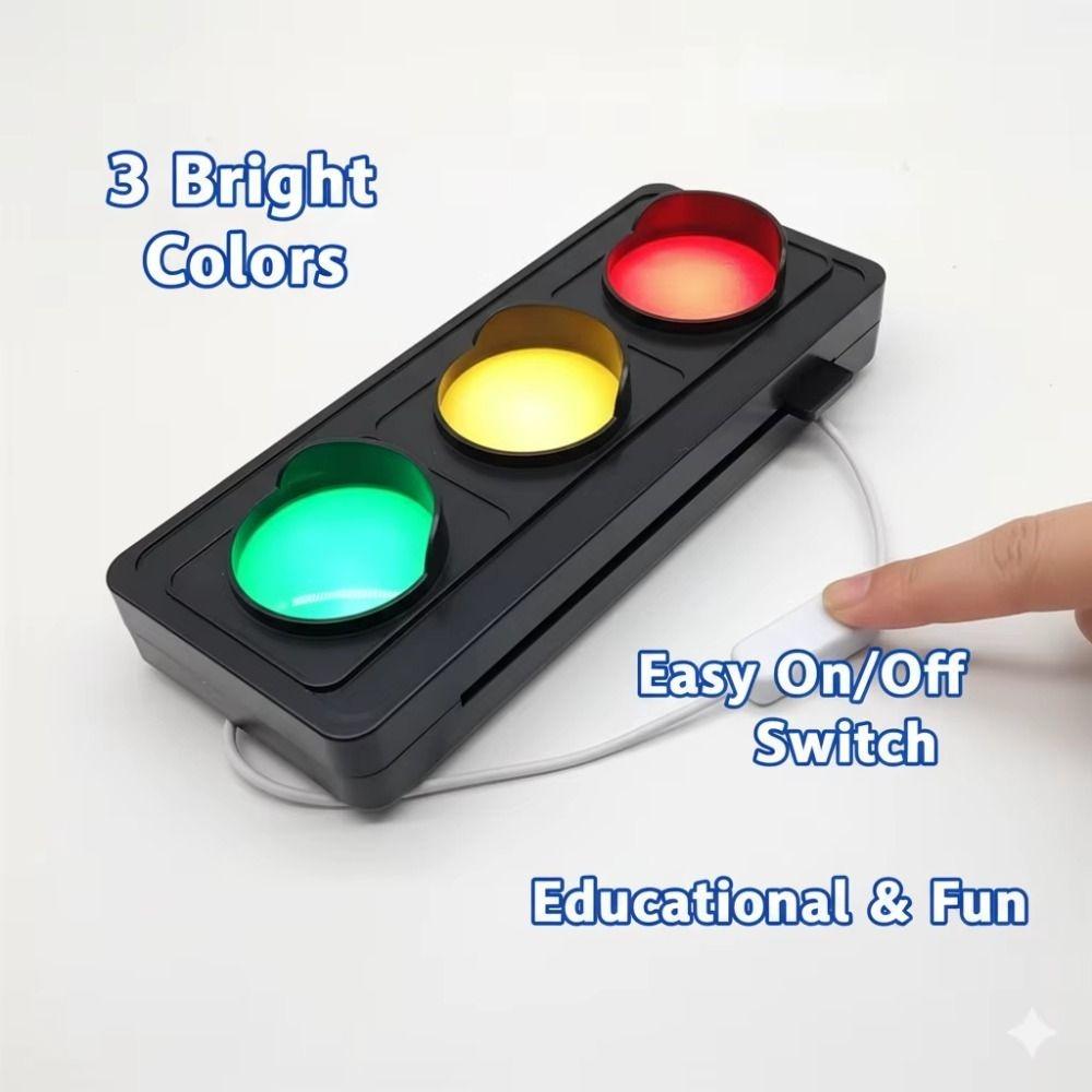 Desktop Sign Traffic Signal Light USB Powered Busy Light Indicator LED Traffic Light Gaming Room