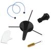 Trumpet Accessory Maintenance Cleaning Care Kit Including Trumpet Stand Valve Brush Flexible Snake Brush Mute Gloves