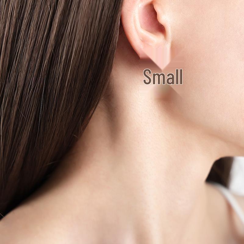 Asymmetrical Heart Rhinestone Earrings for Women – Fashionable, Non-Fading Titanium Steel 18K Jewelry