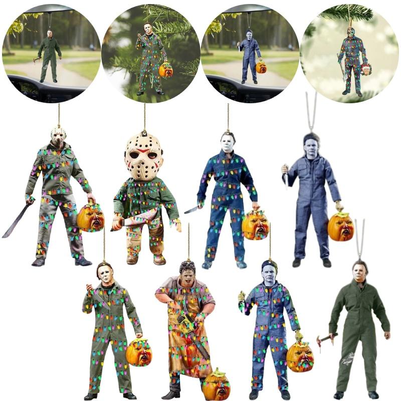 Halloween Pumpkin Skull Decoration Acrylic Holiday Atmosphere Christmas Tree Hanging Pendant