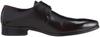 Sarabande Men's Single Monk Cow Leather Dress Shoes, Size 7763, Dark Brown, Size 42 (26cm)