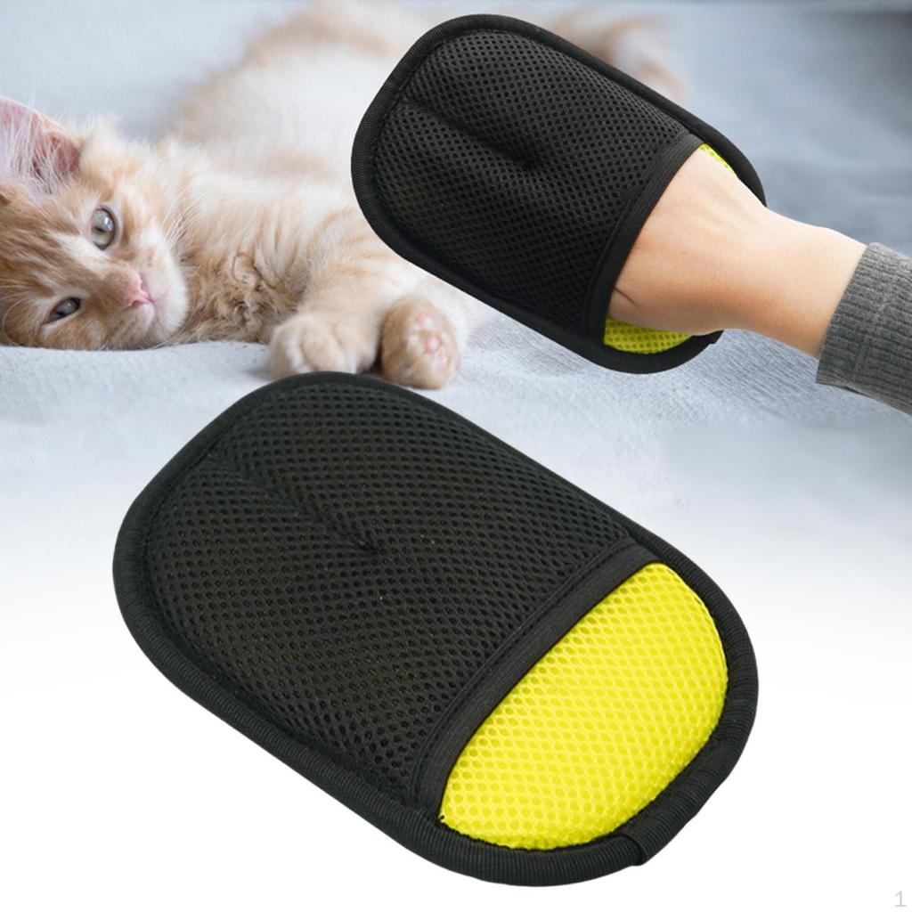 Cat Hair Removal Glove Cleaning Cloth Reusable Supplies Pet Dog Grooming Gloves for Long Short