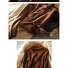 Autumn Women's Clothing New Style, Elegant Commuting, Elegant Temperament Suit Collar, Slimming Knitted Sweater, Cross Design Feeling Knitted Sweater