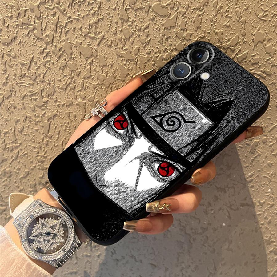 Soft Back Phone Cover Case for iPhone X XS XR 13 Mini SE 15 Plus 11 14 12 17 16 Pro Max 17Air 7 8 Cool Anime Sasuke
