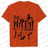 Team Bride Y2k Tops Bridal Shower Wedding Shirt This Witch Is Getting Hitched Lit T-Shirt Halloween Bachelorette Party EVJF Tees