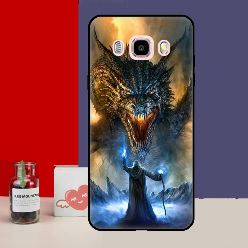 Pouzdro s motivem draka pro Samsung Galaxy J4 J6 Plus 2018 J8 A6 A7 A8 A9 J1 A3 A5 2016 J3 J5 J7 2017 Kryt