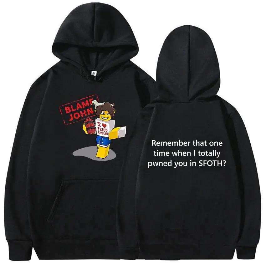 Blame John Hot Product New Model Personality Clothes Hoodies Oversized Unisex High-end Luxury Hot Product Streetwear Trendy Cotton Y2k Short Sleeves 