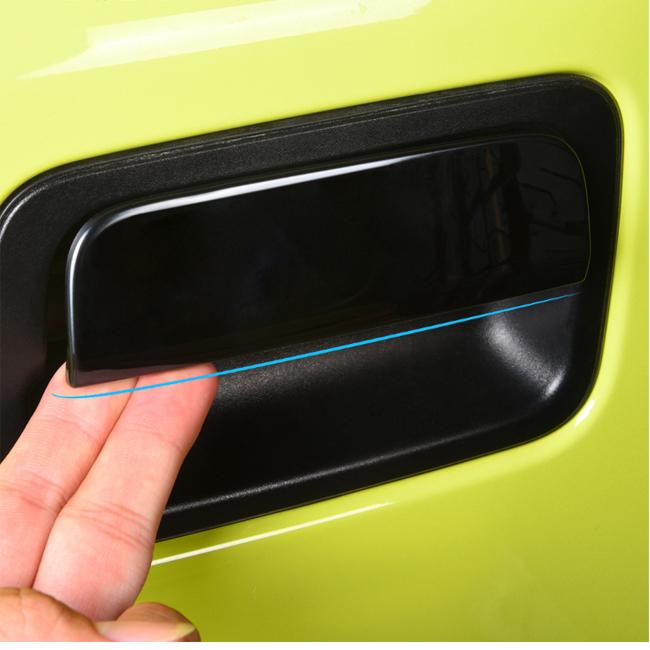 For Suzuki Jimny JB74 JB64 Carbon Stainless Steel Rear Door Handle Cover Trim 4x4 Automotive Accessories Factory