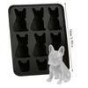 Tray Easy to Take Out Suitable for Whiskey Party Supplies Silicone 3D Fun Animal Dog Shaped Ice Mold Reusable Ice Cube Mold
