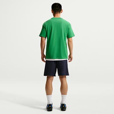 Unisex Nike T Shirts Unisex Green Crew Neck