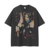 The Cure Bands Retro Streetwear Stile Americano Cotone Largo Girocollo Rock Manica Corta Maglietta