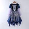 Children's Clothing Girls' Cosplay Witch Costume Performance Dress  Gown  Set
