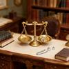 Miniature Balance Scale Model 1/12 Dollhouse Mini Retro Scales Justice Scale Model Dollhouse Scene Decor Micro Scene Photos Prop