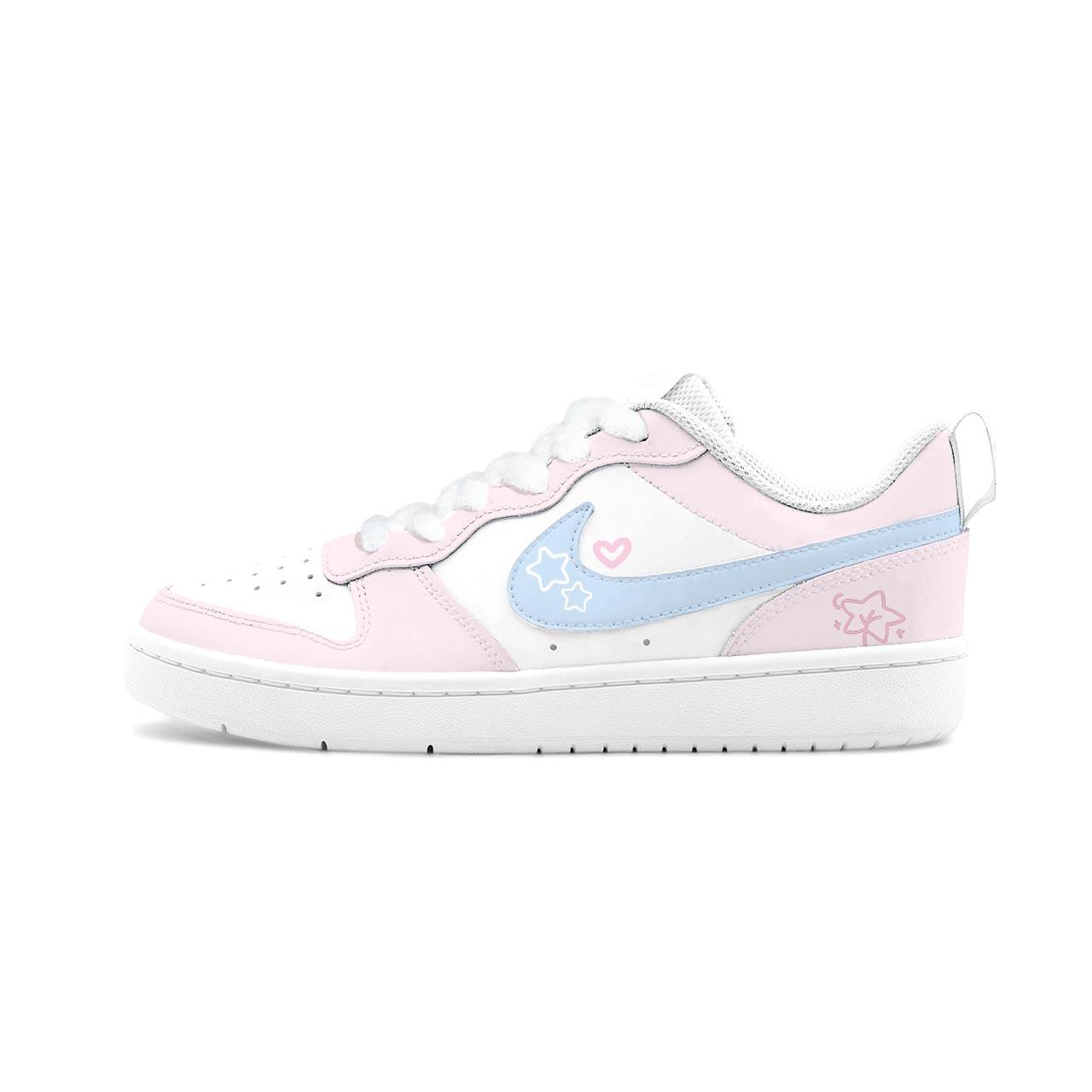 

Nike Court Borough 2 Heart Signal Leather Cushioning Abrasion Resistant Slip Resistant Low top Skateboard Shoes Unisex BQ5448-100(Team-1855 ) 36