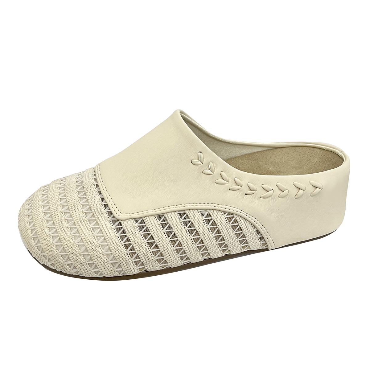 

Модные туфли-баотоу женские летние новые с круглым носком из замши с глубоким вырезом дышащие на мягкой подошве нескользящие на плоской подошве 35