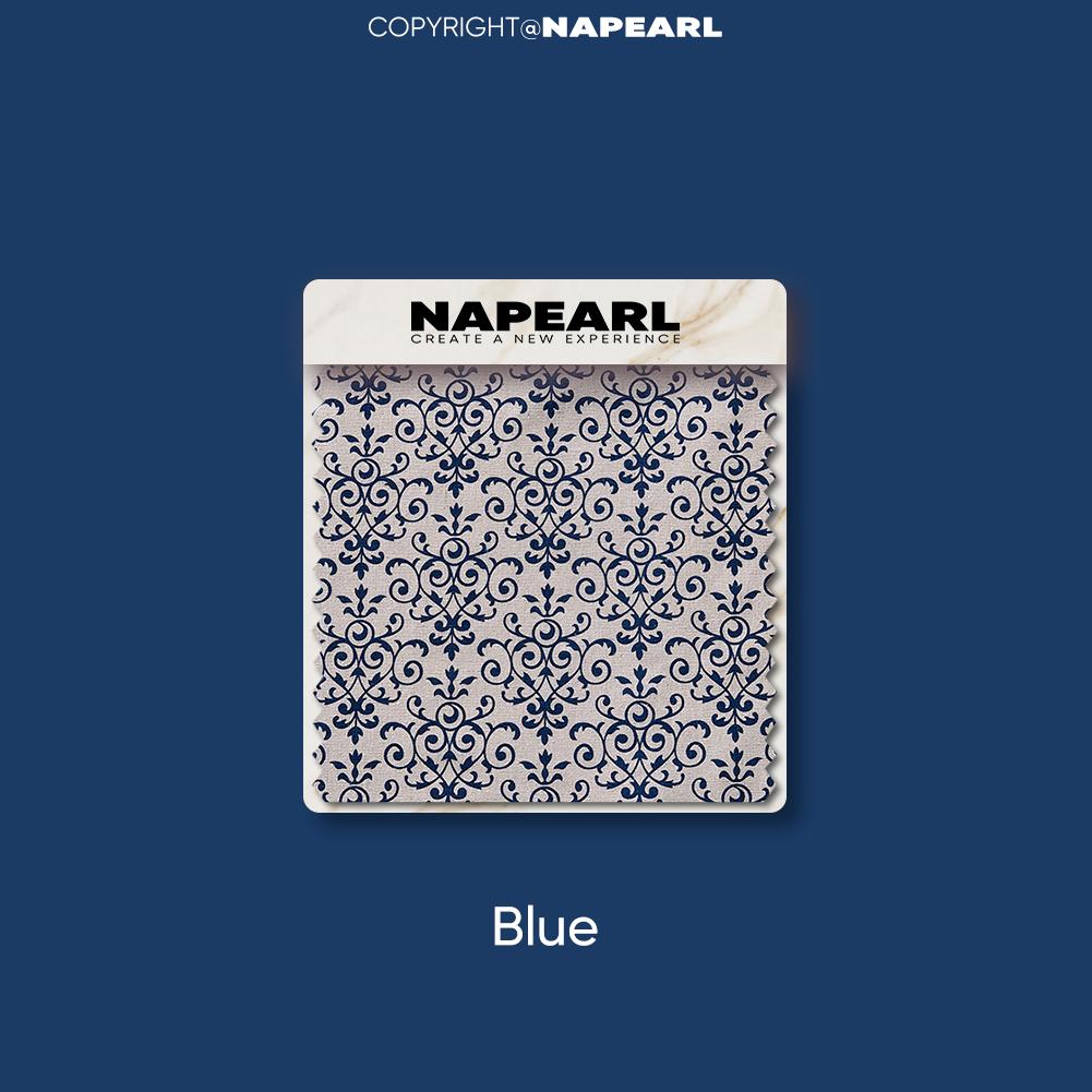 

1 шт. NAPEARL ретро китайские классические синие и белые фарфоровые напечатанные полузатемняющие шторы для небольших окон балкона домашний декор W150cm x L130cm синий