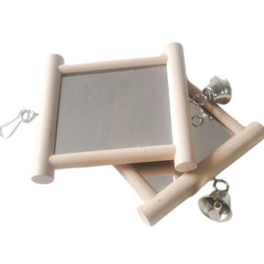 Parrot Toys Bird Toys Mirror: Round Bird Mirror