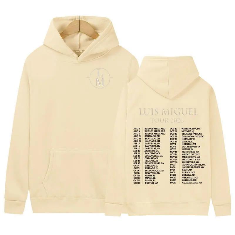 Louis Miguel Tour Men's Hoodie Fashionable Casual Sportswear Retro Hip-hop Style Hoodie Streetwear