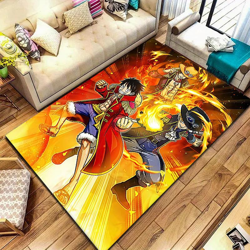 Monkey D Luffy Carpet Rug For Living Room Bedroom Home Sofa Decoration,kids Play Nonslip Floor Mat
