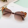 Cat'S Eye Diamond-Encrusted Large-Frame Sunglasses, Women'S Trendy High-End Sunglasses, Women'S Glasses Shades.