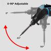 30W 400℃ Cordless Electric Soldering Iron Gun 90° Adjustment Welding Gun For 12V Solder Sucker Heating Remove Power Tool