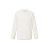 Levis FW23 Solid Color Crew Neck Pullover Long Sleeve Sweatshirt Men Sweatshirt White A1851-0010