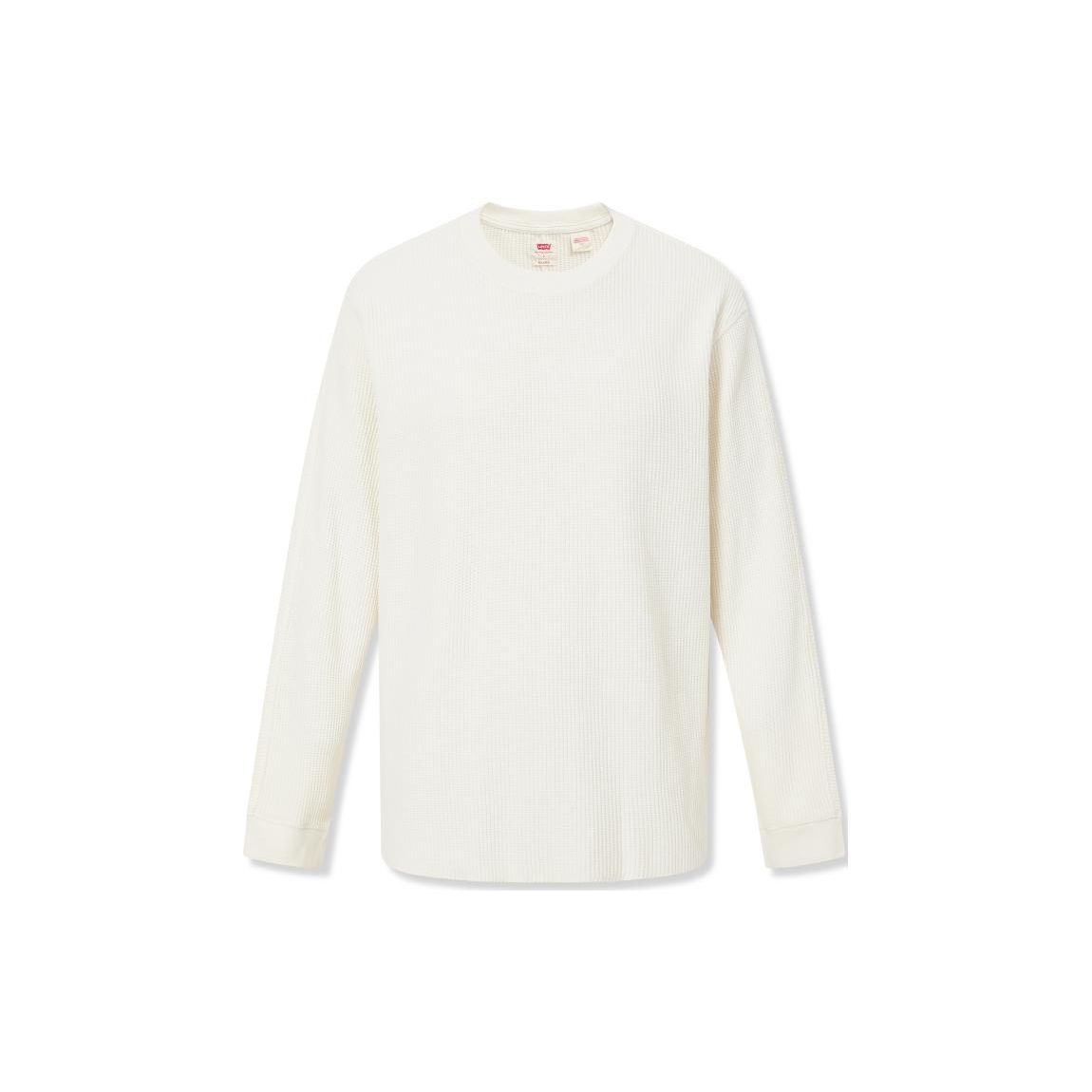 

Levis FW23 Однотонный пуловер с круглым вырезом, толстовка с длинным рукавом, мужская толстовка, белая A1851-0010 XS