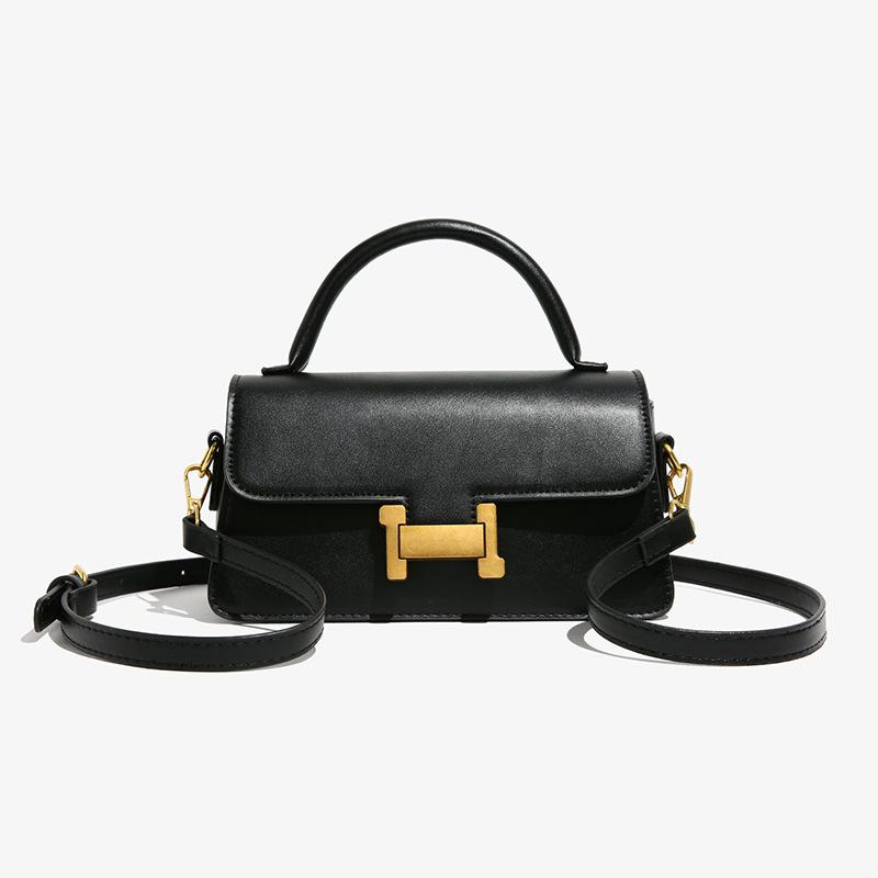 Premium small square bag women's autumn and winter new fashion simple texture shoulder messenger bag popular handbag