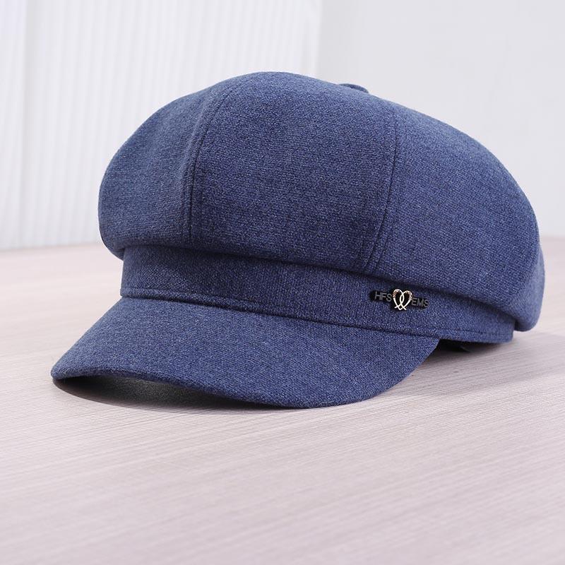 The new octagonal hat, the lady's big head circumference shows the small face, the literary painter's newsboy hat, the beret cloud hat, the autumn and