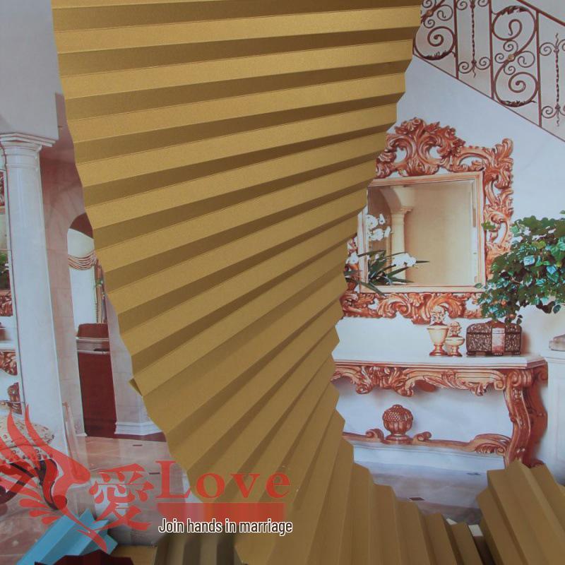 

Origami Corrugated Decorative Paper Fan for Wedding Arrangements 35cm Width x 5m шампанського/золотий